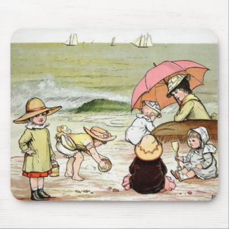Kids At the Beach Mouse Pad