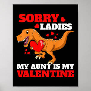 Kids Auntie Valentines Day For Aunt Is My Valentin Poster