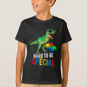 Kids Autism Awareness Dino Autistic Toddler Boys D T-Shirt