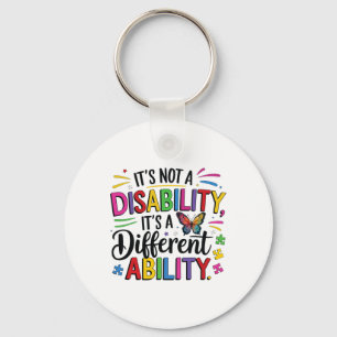 Kids Autism Awareness It’s A Different Ability Inc Keychain