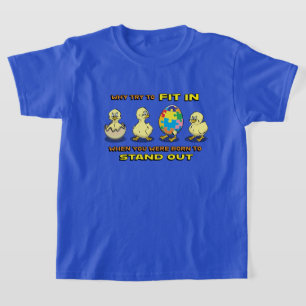 Kids Autism Shirt with baby chicks