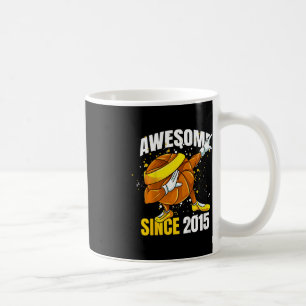 Kids Awesome Since 2015 - 8th Basketball Birthday Coffee Mug