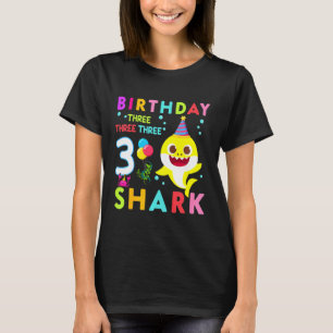 Kids Baby Cute Shark 2nd Birthday Boy Girl 2 Year  T-Shirt