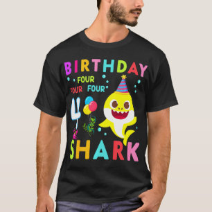 Kids Baby Cute Shark 3rd Birthday Boy Girl 3 Year  T-Shirt