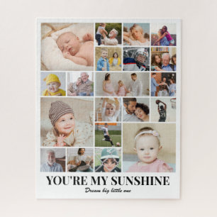 Kids Baby Photo Collage 20 Pictures 8x10 16x20 Jigsaw Puzzle