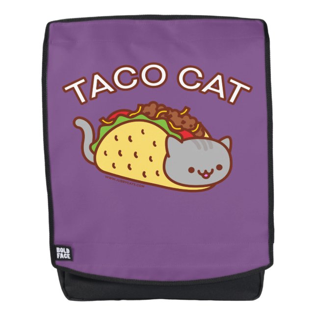Kid's Back To School Backpack - "TACO CAT" (Front)