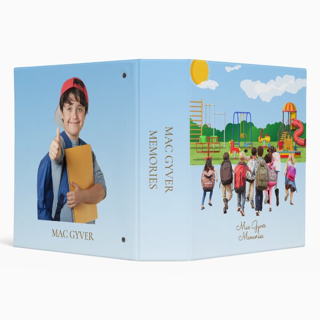 Kids Back to School Memories Binder (Background)