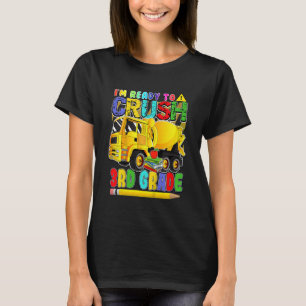 Kids Back To School Mixer Truck  Ready To Crush 3r T-Shirt