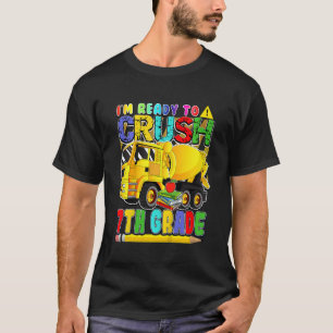Kids Back To School Mixer Truck  Ready To Crush 7t T-Shirt
