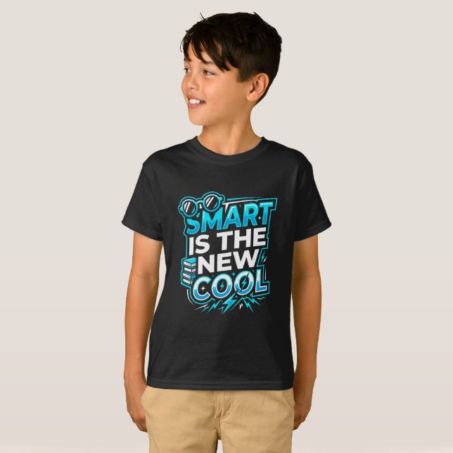 Kids Back to School Shirt - Smart Is Cool  (Front Full)
