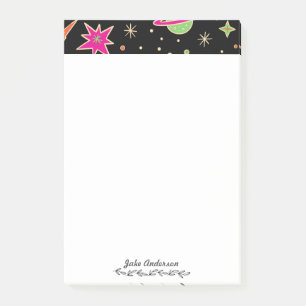 Kids' Back To School Space Rocket Pattern  Post-it Notes