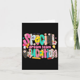 Kids Back To School Teachers Special Education Dre Card