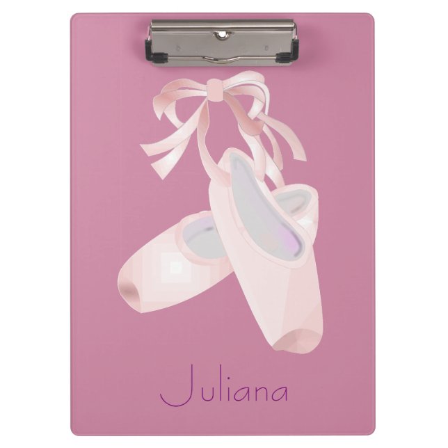 Kids Ballet Personalized Clipboard (Front)