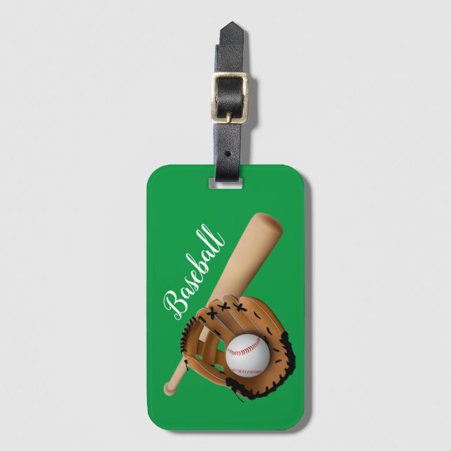 Kids Baseball  Luggage Tag (Front Vertical)