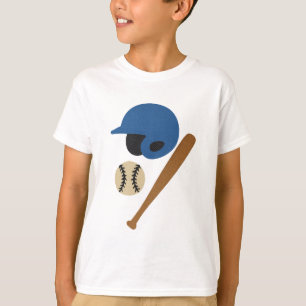 Kids Baseball Tee – Rubber Text Style