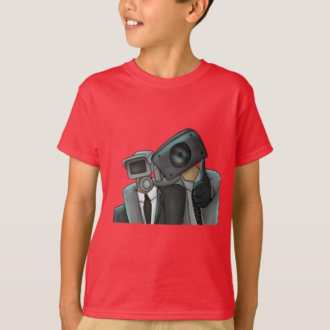 Kids basic shirt skibidi toliet (Front)