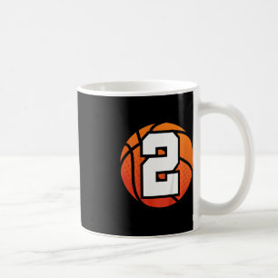 Kids Basketball Birthday Number 2 for Two Year Ol Coffee Mug