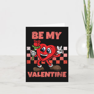 Kids Be My Valentine Valentines Day Heart Toddler  Card