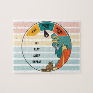 Kid's Beaver Snake Opossum Summer Camp Jigsaw Puzzle