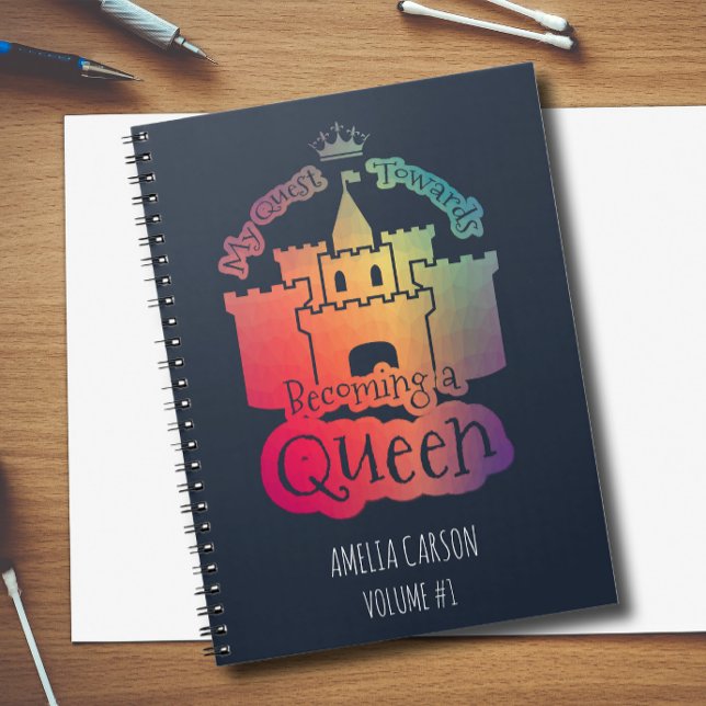 Kids Becoming a Queen Rainbow Color Notebook (Creator Uploaded)