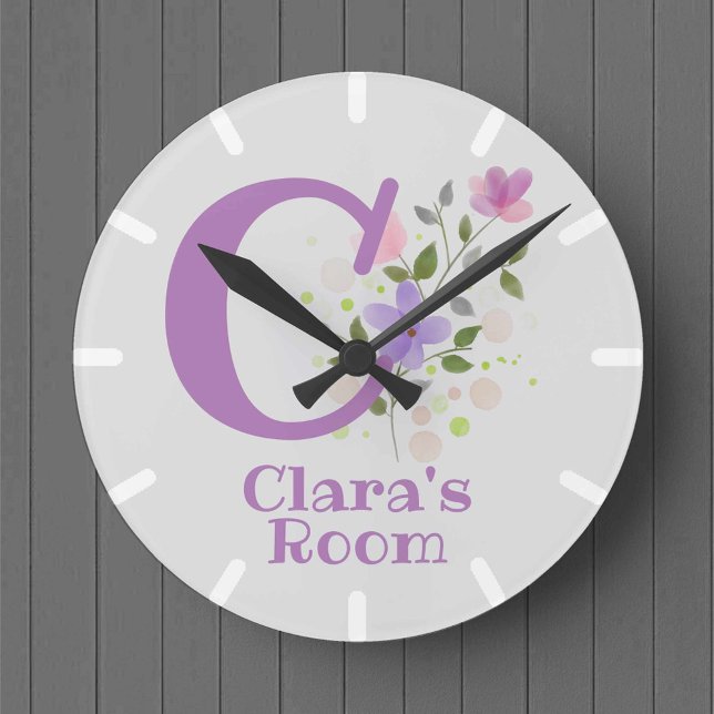 Kids Bedroom Clock with Name Clara (Creator Uploaded)