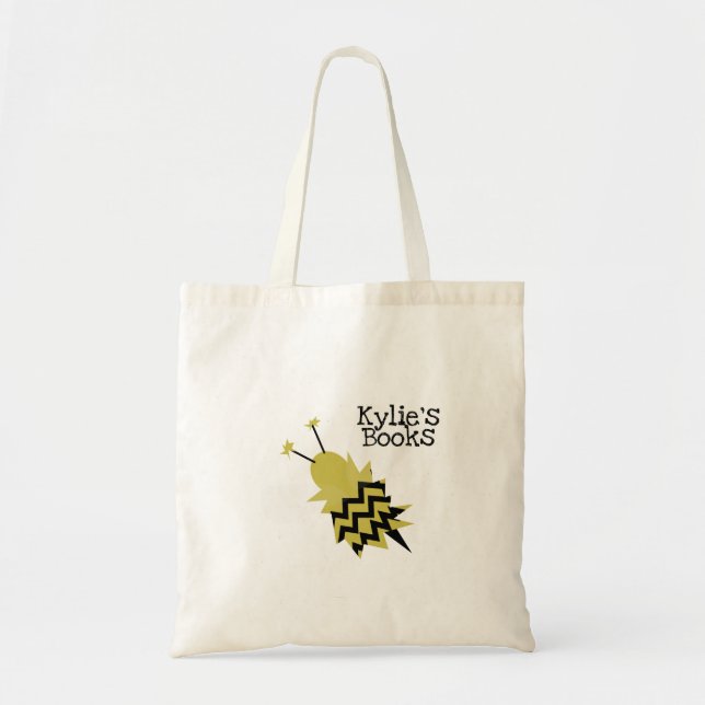 Kids Bee Fuzzy Library Book  Tote Bag (Front)
