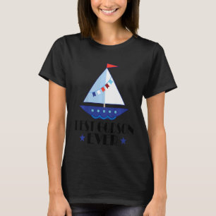 Kids Best Godson Ever Godchild Sailboat T-Shirt