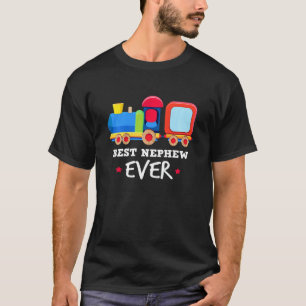 Kids Best Nephew Ever Cool Cute Train Aunt Loves T-Shirt