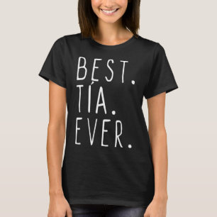 Kids Best Tia Ever Cool Gift 10 Black  T-Shirt