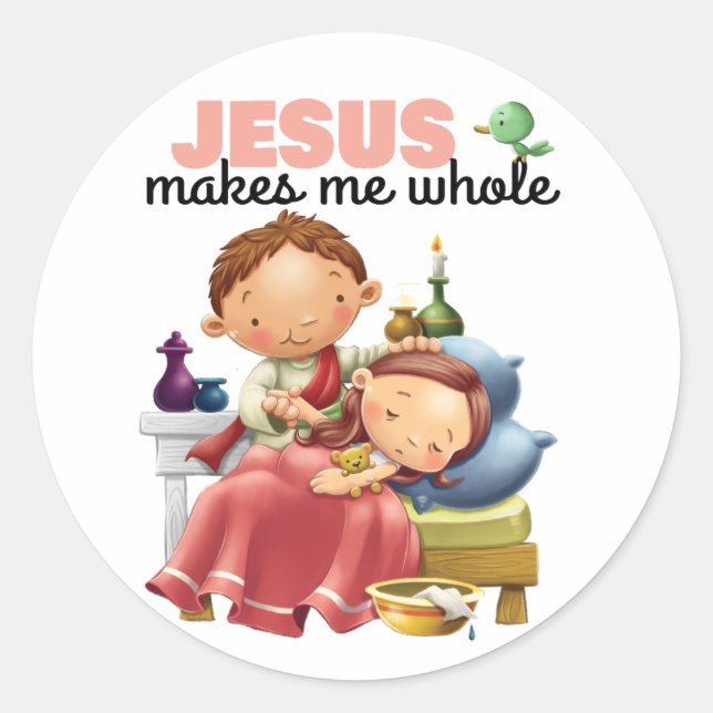 Kids Bible verse Get better sticker page (Front)