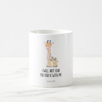 Kids Bible Verse Mug Safari Animal I Will Not Fear