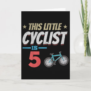 Kids Bicycle Cycling This Little Cyclist Is 5th Bi Card