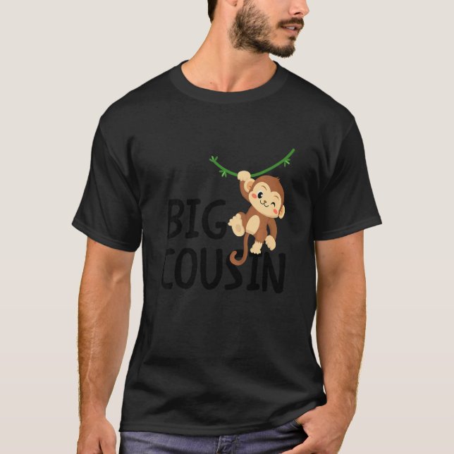 Kids Big Best Cousin Ever Monkey Animal World's Gr T-Shirt (Front)