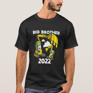 Kids Big Brother 2022 Excavator Digger Constructio T-Shirt