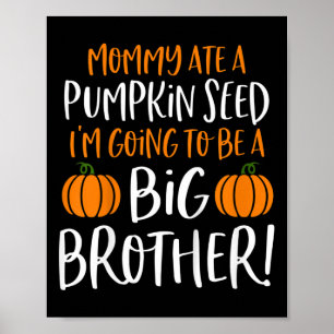 Kids Big Brother Fall Pregnancy Announcement Hallo Poster