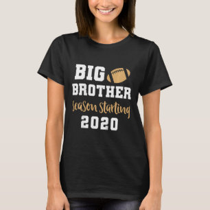 Kids Big Brother Footbyll Pregnancy Announcement F T-Shirt