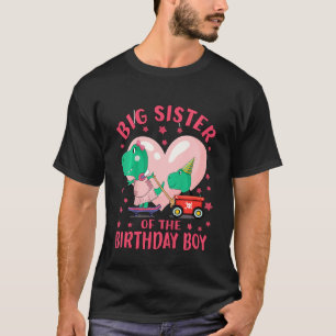 Kids Big Sister Of The Birthday Boy Promoted To Bi T-Shirt