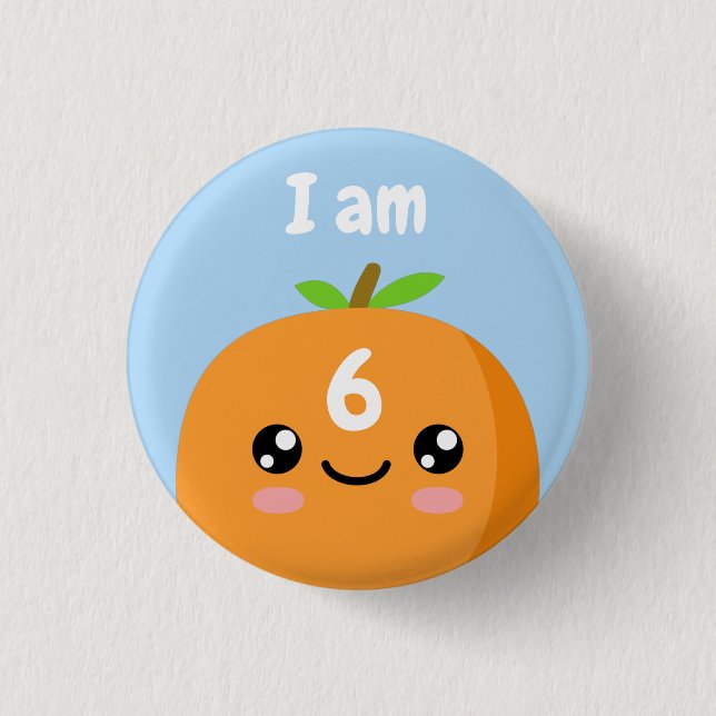 Kids Birthday 1 Inch Round Button (Front)
