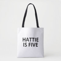 Kids Birthday Bag - Kids Tote Bag - Customized Nam