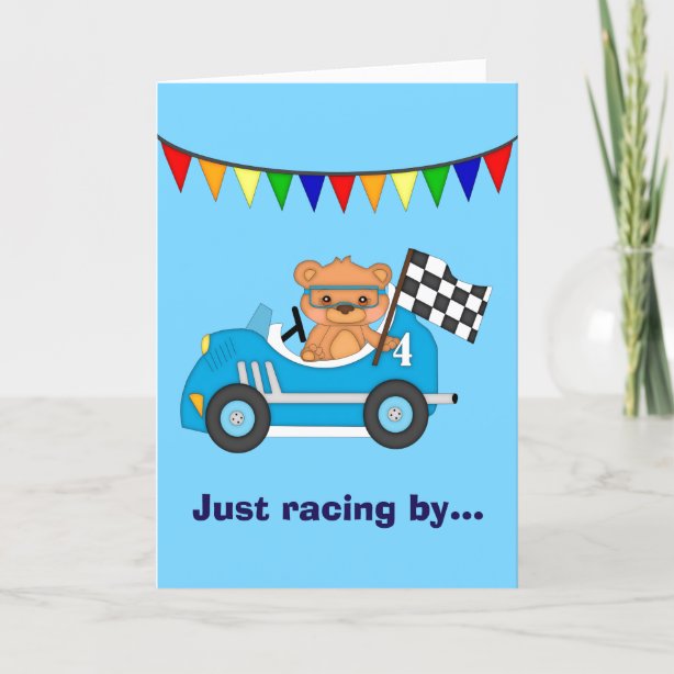 Race Car Birthday Cards | Zazzle CA
