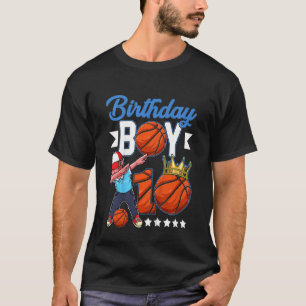 Kids Birthday Boy 10 Years Old Basketball Player T-Shirt