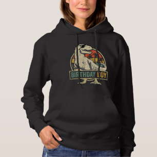 Kids Birthday Boy Dino Rex Dinosaur Boys Matching  Hoodie