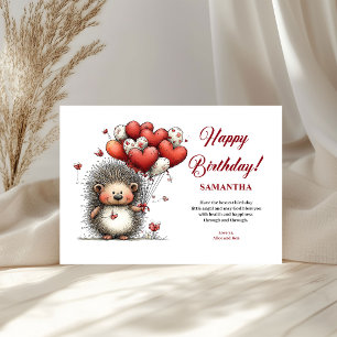 Kids Birthday Custom Funny Animals Watercolor Card