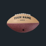 Kids Birthday gift idea custom camel mini football<br><div class="desc">Create your unique gender neutral kids Birthday camel beige mini football adding your own personalized name, year, slogan, message or any text. Customizable cute football gift game for girls, female football players, women, mum, sister, daughter, girlfriend, cheerleaders, teen, teenager, baby girl, players, teammates, fans. Choose your favourite team and use...</div>