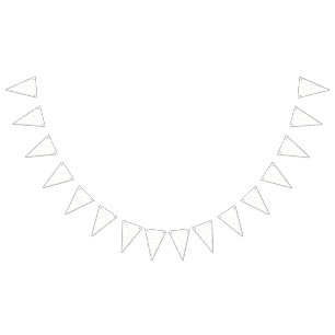 Kid's Birthday Gold Glitter Bunting Flags