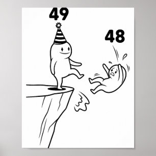 Kids Birthday Humor 49 Year Old 49th Party Born 19 Poster