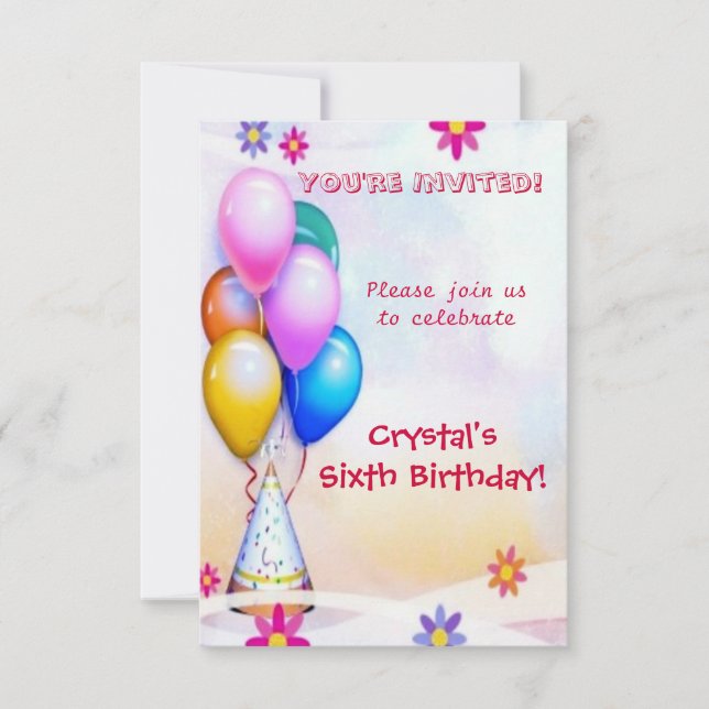 Kids Birthday Invitation (Front)