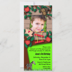 Kid's Birthday Invitation 055: Treehouse