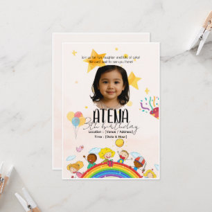Kids Birthday Invitation – Personalized 5x7 Card