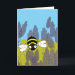 Kids’ Birthday Lavender Bee Card<br><div class="desc">Make a child’s special day extra sweet with our Kids’ Birthday Lavender Bee Card! Featuring the Busy Busy Bee buzzing among lavender blooms and the playful message inside: “Buzz, buzz, hooray! It’s your special day!” 🐝🎈 Perfect for little ones who love cheerful, colourful designs, this card is part of the...</div>